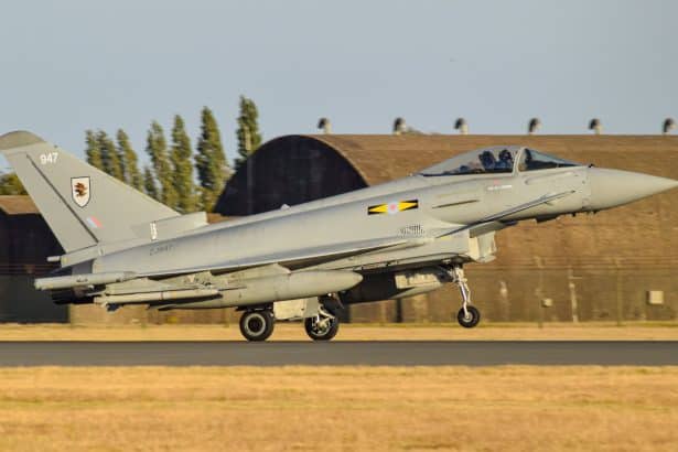 RAF Typhoons Intercept Qatar Airliner