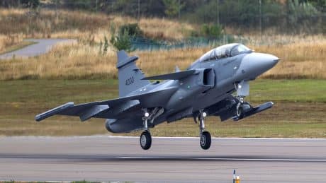 Gripen F First Flight