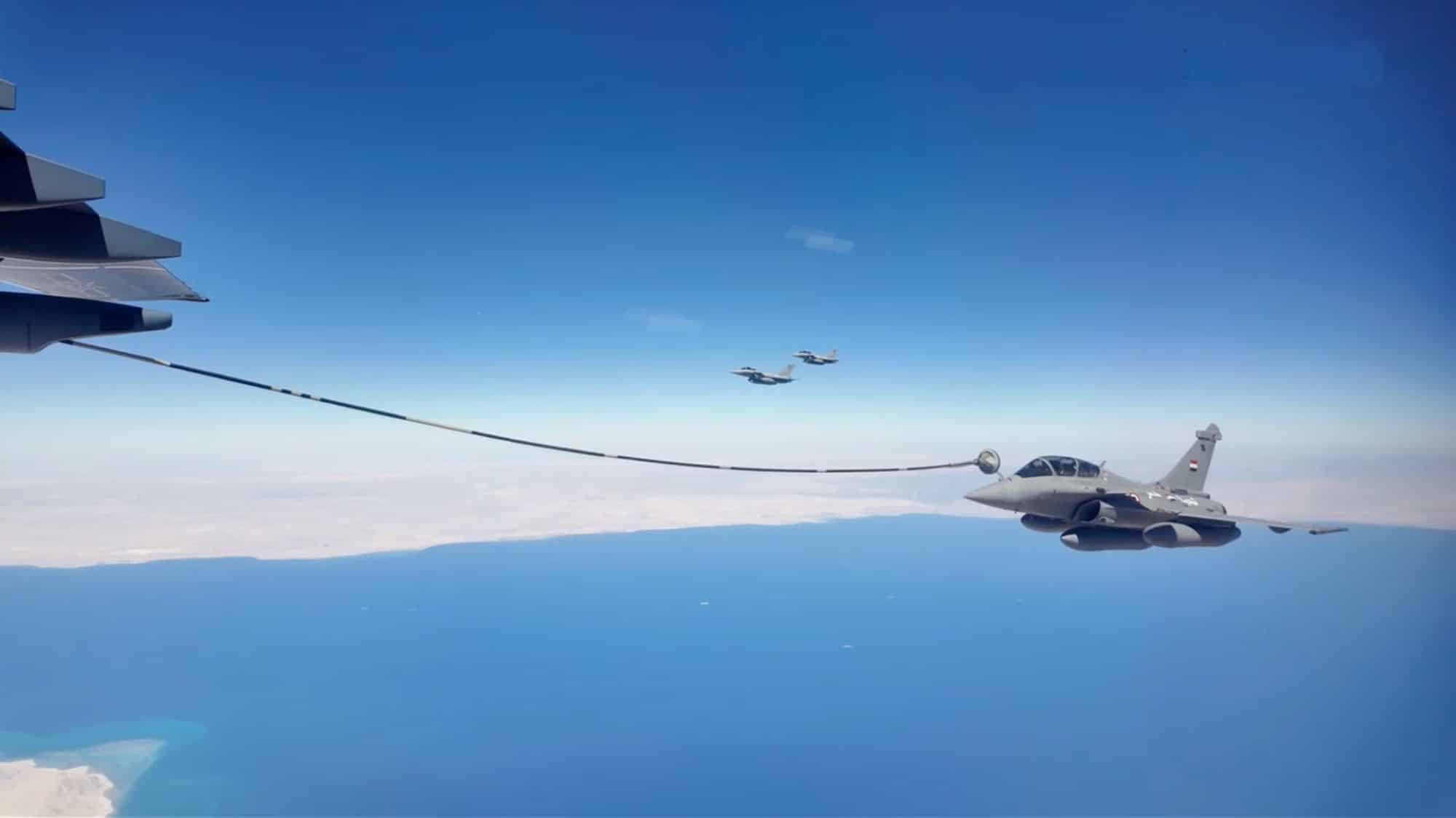 Chinese YY-20A Tanker Refuels Egyptian Rafale During Eagles of Civilization 2026 Air Exercises