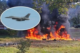 F-16 Crash Michigan