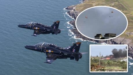 RAF Hawk T2 Crash