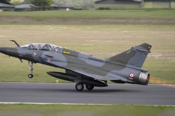 French Mirage 2000D Crash